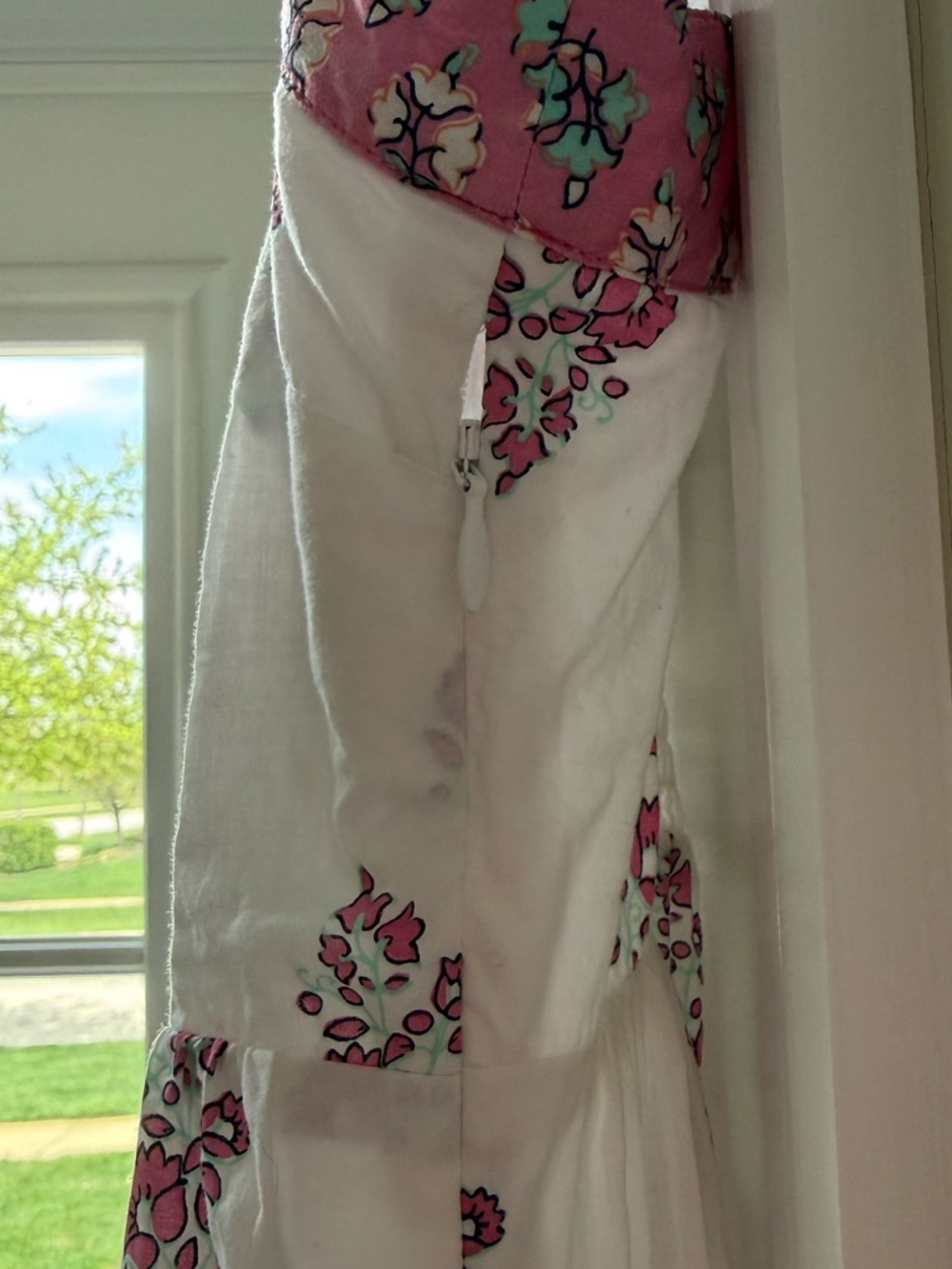 J. Crew Block Print Square Sun Dress Sz 4 - Picture 5 of 11